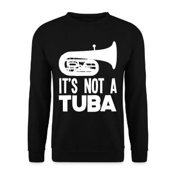 Es Ist Keine Tuba Euphonium - Unisex Pullover - Schwarz - Vorne - Alina (178cm) & Michal (187cm)
