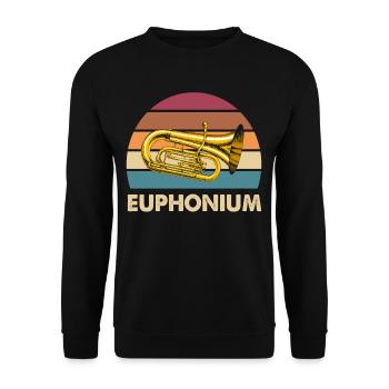 Euphonium - Unisex Sweatshirt - black - Front - Alina (178cm) & Michal (187cm)