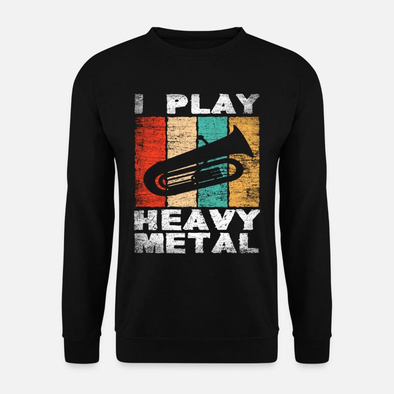 Euphonium Tuba Heavy Metal - Unisex Pullover - Schwarz