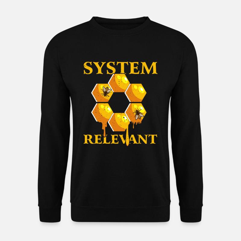 Biene System Relevant - Unisex Pullover - Schwarz