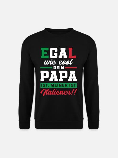 Italien Vater Geschenk - Unisex Pullover - Schwarz