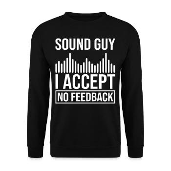 Ingénieur du son Ingénieur du son Ingénierie du son Musique Dj - Sweat-shirt Unisexe - noir - Devant - Alina (178cm) & Michal (187cm)