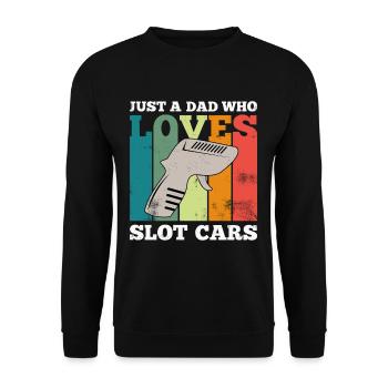 Slotcar Racing Cool Slot Car Dad Modellsport Retro - Unisex Sweatshirt - black - Front - Alina (178cm) & Michal (187cm)