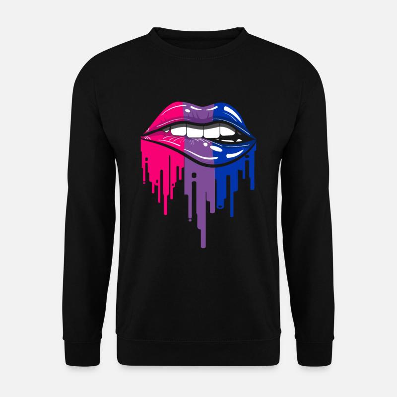 Bisexuelle Lippen - Unisex Pullover - Schwarz