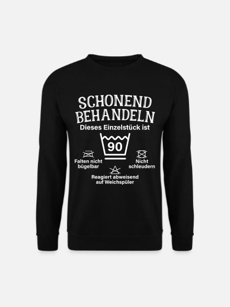 Schonend Behandeln 90 Einzelstück 90. Geburtstag - Unisex Pullover - Schwarz