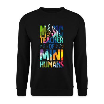 Music Teacher School - Unisex Sweatshirt - black - Front - Alina (178cm) & Michal (187cm)