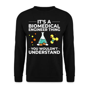 Bio-ingénierie de la technologie médicale biomédicale - Sweat-shirt Unisexe - noir - Devant - Alina (178cm) & Michal (187cm)
