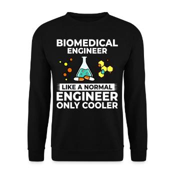 Biomedical Medical Technology Bioengineering - Unisex Sweatshirt - black - Front - Alina (178cm) & Michal (187cm)