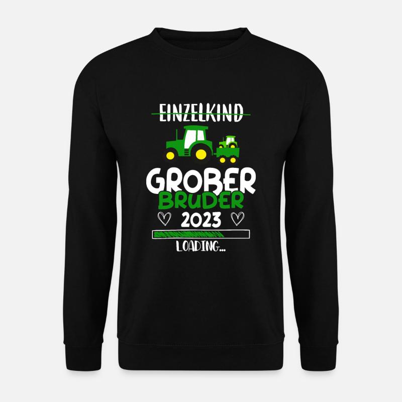 Großer Bruder 2023 Traktor - Unisex Pullover - Schwarz