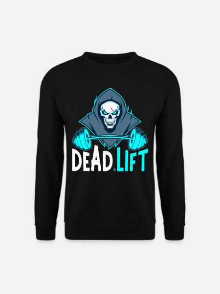 Dead Lift Sensenmann Bodybuilder Powerlifter - Unisex Pullover - Schwarz