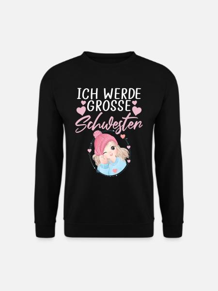 Ich Werde Große Schwester 2023 - Unisex Pullover - Schwarz
