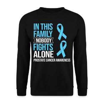 Prostate Cancer Prostate Cancer Chemo - Unisex Sweatshirt - black - Front - Alina (178cm) & Michal (187cm)