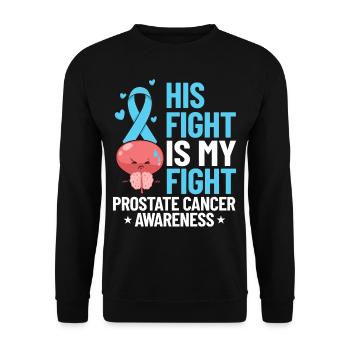 Prostate Cancer Prostate Cancer Chemo - Unisex Sweatshirt - black - Front - Alina (178cm) & Michal (187cm)