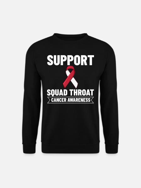 Head Neck Carcinoma Cancer Ribbon Chemo - Unisex Sweatshirt - black