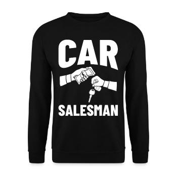 Used Cars Seller Car Seller Car Seller Car Dealership - Unisex Sweatshirt - black - Front - Alina (178cm) & Michal (187cm)