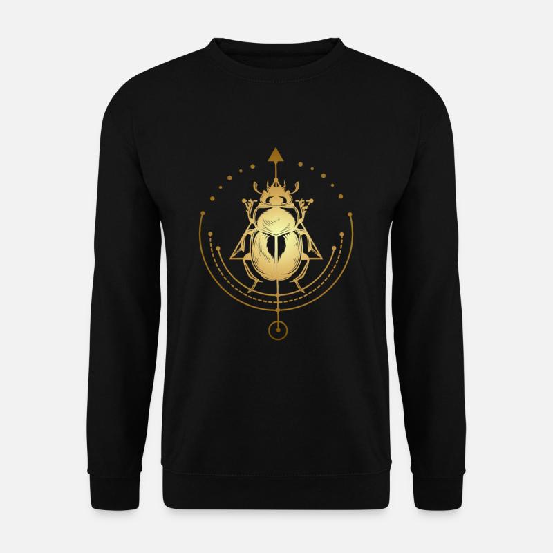 Holy Scarab Egypt Geometry Occultism - Unisex Sweatshirt - black