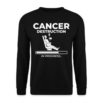 Chemotherapy Chemo Cancer Therapy - Unisex Sweatshirt - black - Front - Alina (178cm) & Michal (187cm)