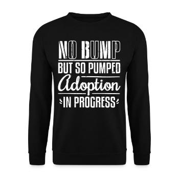 Adoption In Progress - Unisex Sweatshirt - black - Front - Alina (178cm) & Michal (187cm)