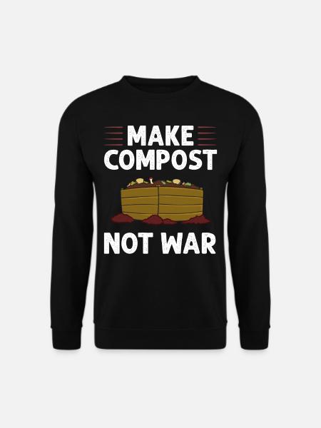 Composting Compost Worm Waste - Unisex Sweatshirt - black