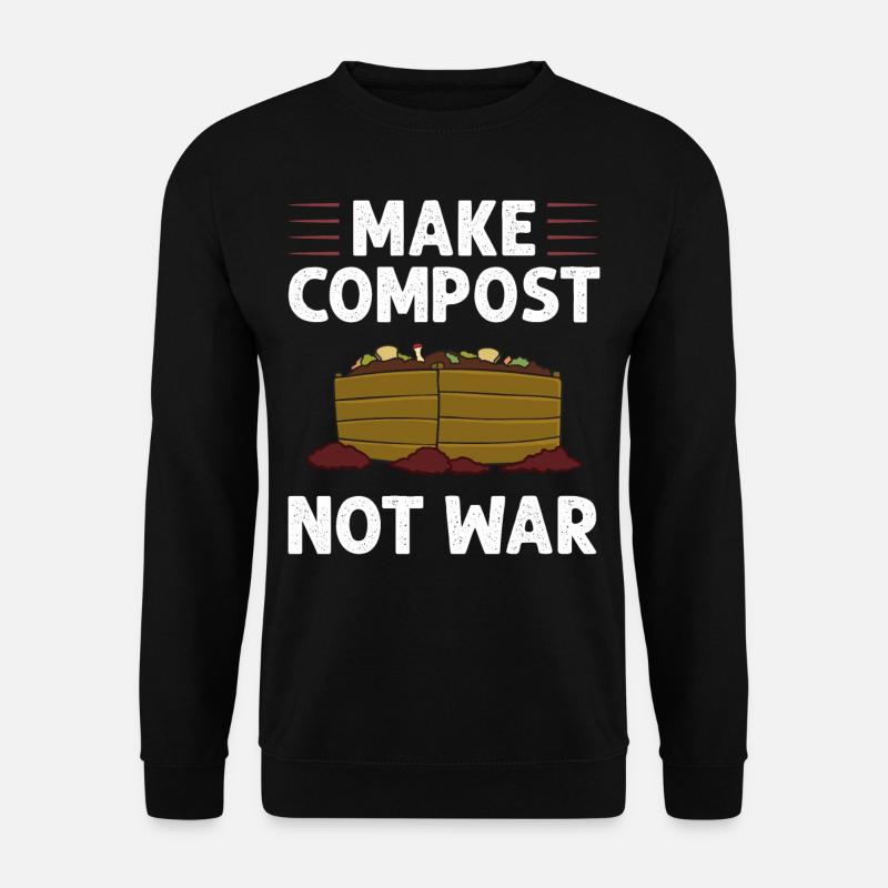 Kompostierung Kompost Wurm Abfall - Unisex Pullover - Schwarz