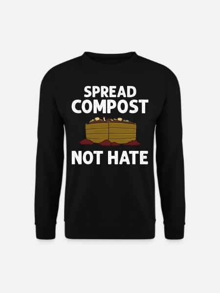 Composting Compost Worm Waste - Unisex Sweatshirt - black