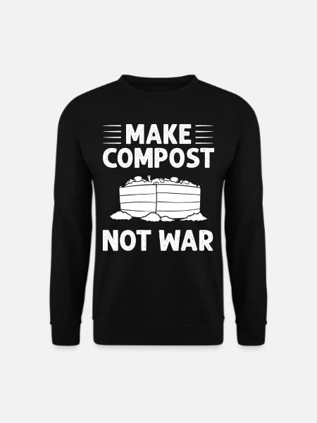Composting Compost Worm Waste - Unisex Sweatshirt - black