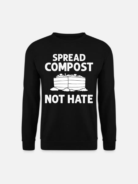 Composting Compost Worm Waste - Unisex Sweatshirt - black