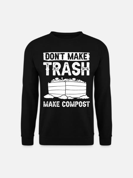 Composting Compost Worm Waste - Unisex Sweatshirt - black