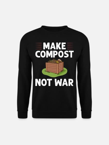Composting Compost Worm Waste - Unisex Sweatshirt - black
