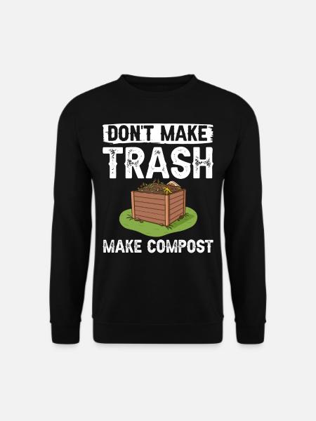Composting Compost Worm Waste - Unisex Sweatshirt - black
