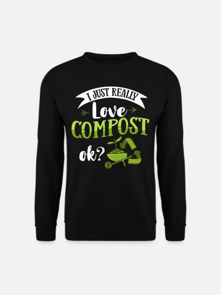 Composting Compost Worm Waste - Unisex Sweatshirt - black