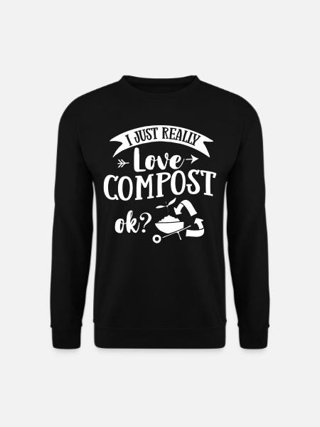 Composting Compost Worm Waste - Unisex Sweatshirt - black