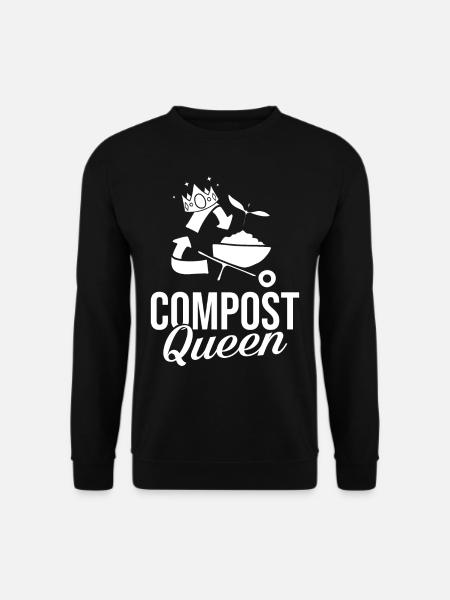 Composting Compost Worm Waste - Unisex Sweatshirt - black