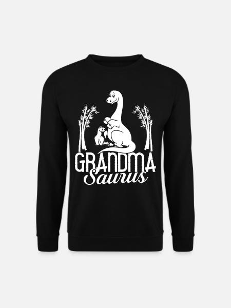 Dinosaurier Oma Saurus Omasaurus Großmutter - Unisex Pullover - Schwarz