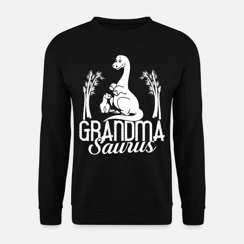 Dinosaurier Oma Saurus Omasaurus Großmutter - Unisex Pullover - Schwarz