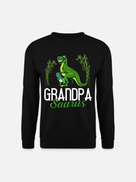 Opa Dinosaurier Großvater Saurus Opasaurus - Unisextröja - svart