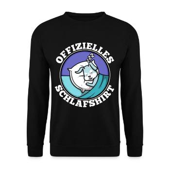 Offizielles schlafshirt Hase - Unisex Pullover - Schwarz - Vorne - Alina (178cm) & Michal (187cm)