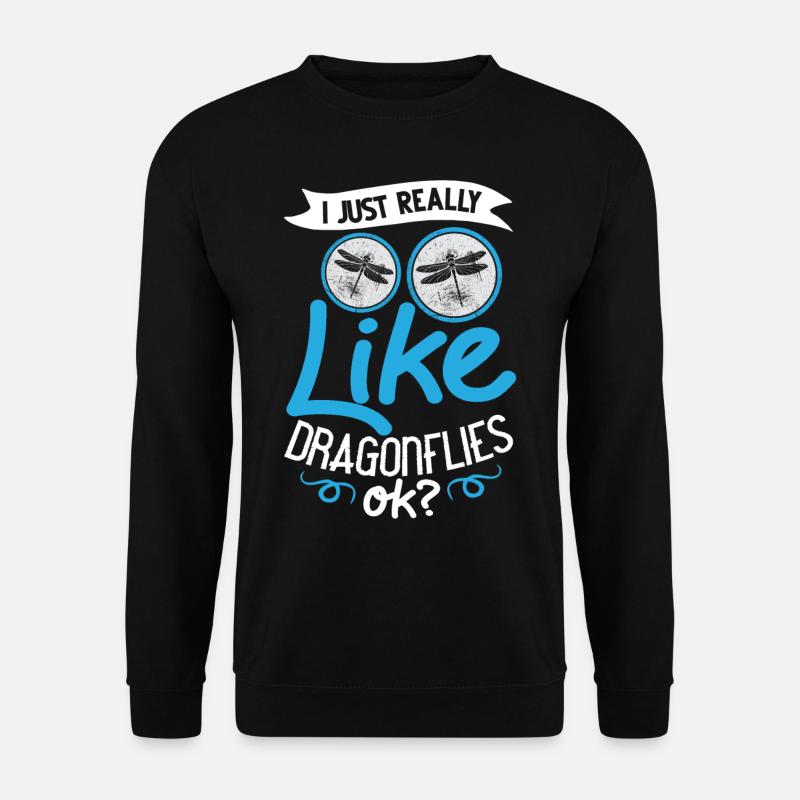 Libellules Flying Insect Citations Entomologiste - Sweat-shirt Unisexe - noir
