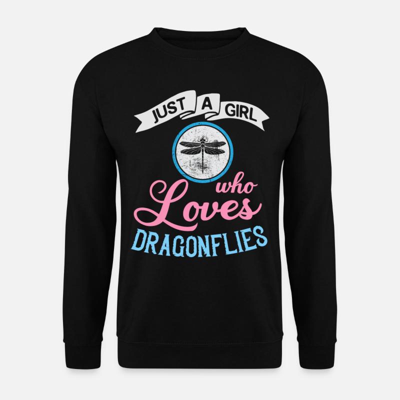 Libellules Flying Insect Citations Entomologiste - Sweat-shirt Unisexe - noir