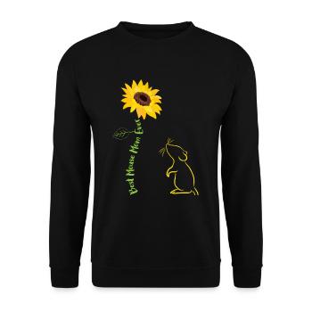 Best Mouse Mom Ever - Unisex Sweatshirt - black - Front - Alina (178cm) & Michal (187cm)