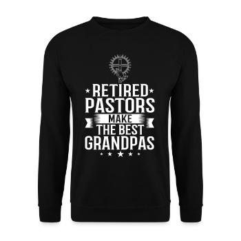 Pasteur Église Ministre Christ Spirituel Jésus - Sweat-shirt Unisexe - noir - Devant - Alina (178cm) & Michal (187cm)