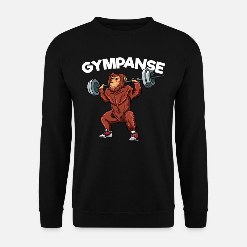 Gympanse - Unisex Pullover - Schwarz