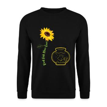 Best Fish Mom Ever - Unisex Pullover - Schwarz - Vorne - Alina (178cm) & Michal (187cm)