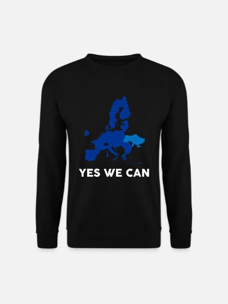 Yes We Can Ukraine Beitritt In EU - Unisex Pullover - Schwarz