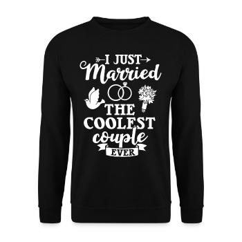 Trauungsleiter Eheoffizier Priester Pfarrer Ehe - Unisex Pullover - Schwarz - Vorne - Alina (178cm) & Michal (187cm)