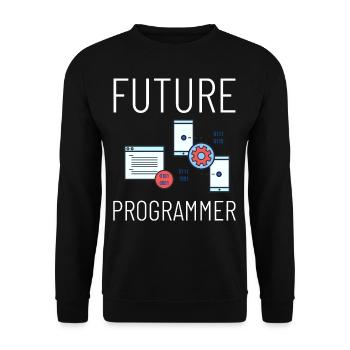 Programmierer Programmieren Computerentwickler Pc - Unisex Pullover - Schwarz - Vorne - Alina (178cm) & Michal (187cm)