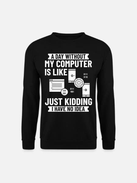 Programmer Programming Computer Developer Pc - Unisex Sweatshirt - black