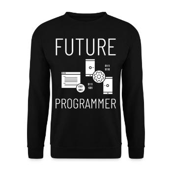 Programmierer Programmieren Computerentwickler Pc - Unisex Pullover - Schwarz - Vorne - Alina (178cm) & Michal (187cm)