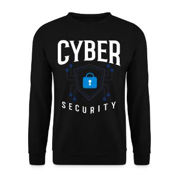 Cyber Security Information Computer Sicherheit - Unisex Pullover - Schwarz - Vorne - Alina (178cm) & Michal (187cm)