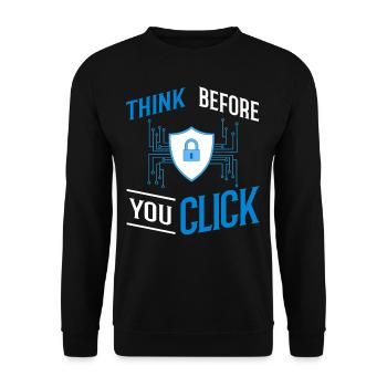Cyber Security Information Computer Sicherheit - Unisex Pullover - Schwarz - Vorne - Alina (178cm) & Michal (187cm)